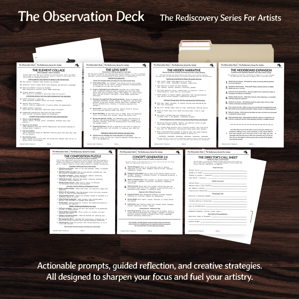 The Observation Deck- The Rediscovery Series For Artists™️