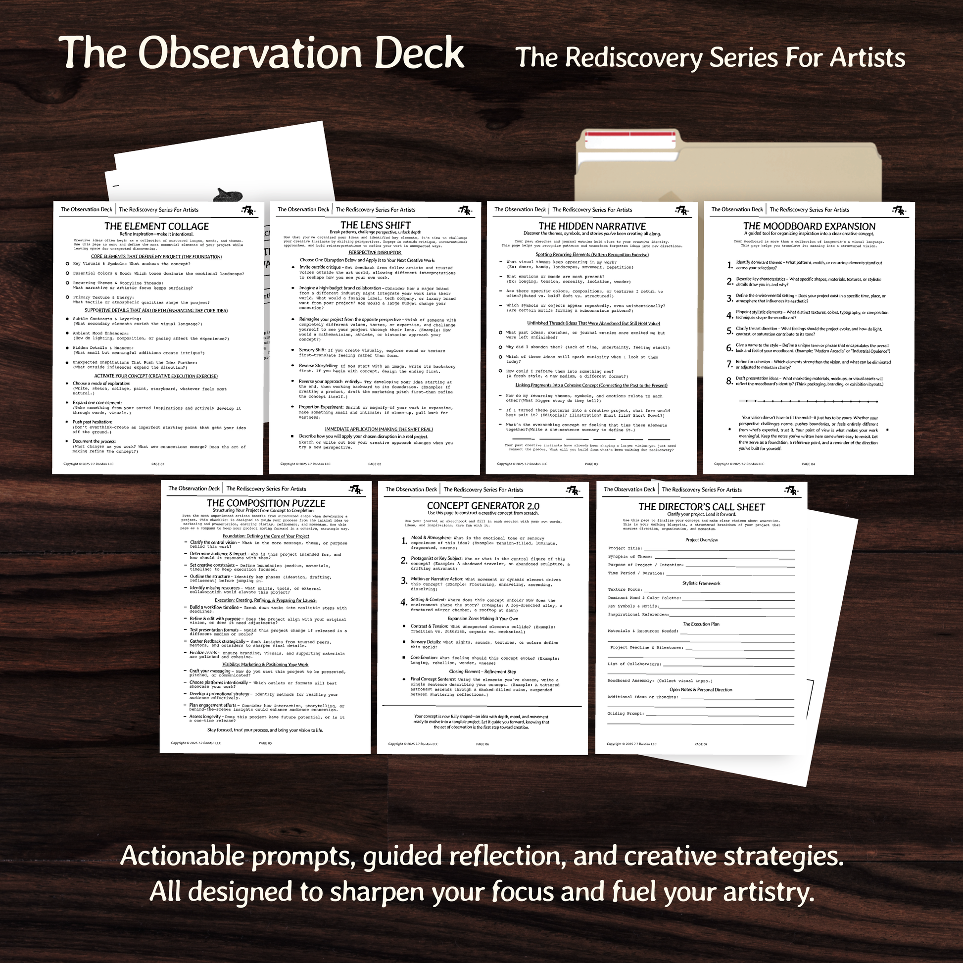 The Observation Deck- The Rediscovery Series For Artists™️