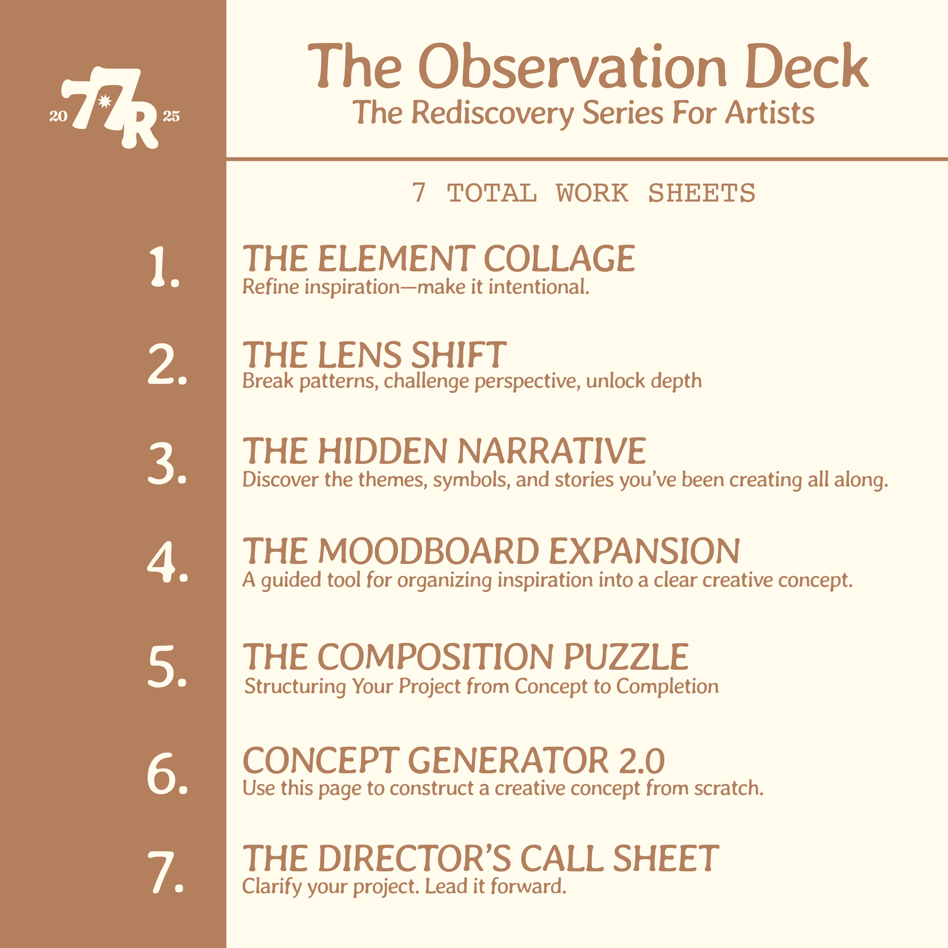 The Observation Deck- The Rediscovery Series For Artists™️