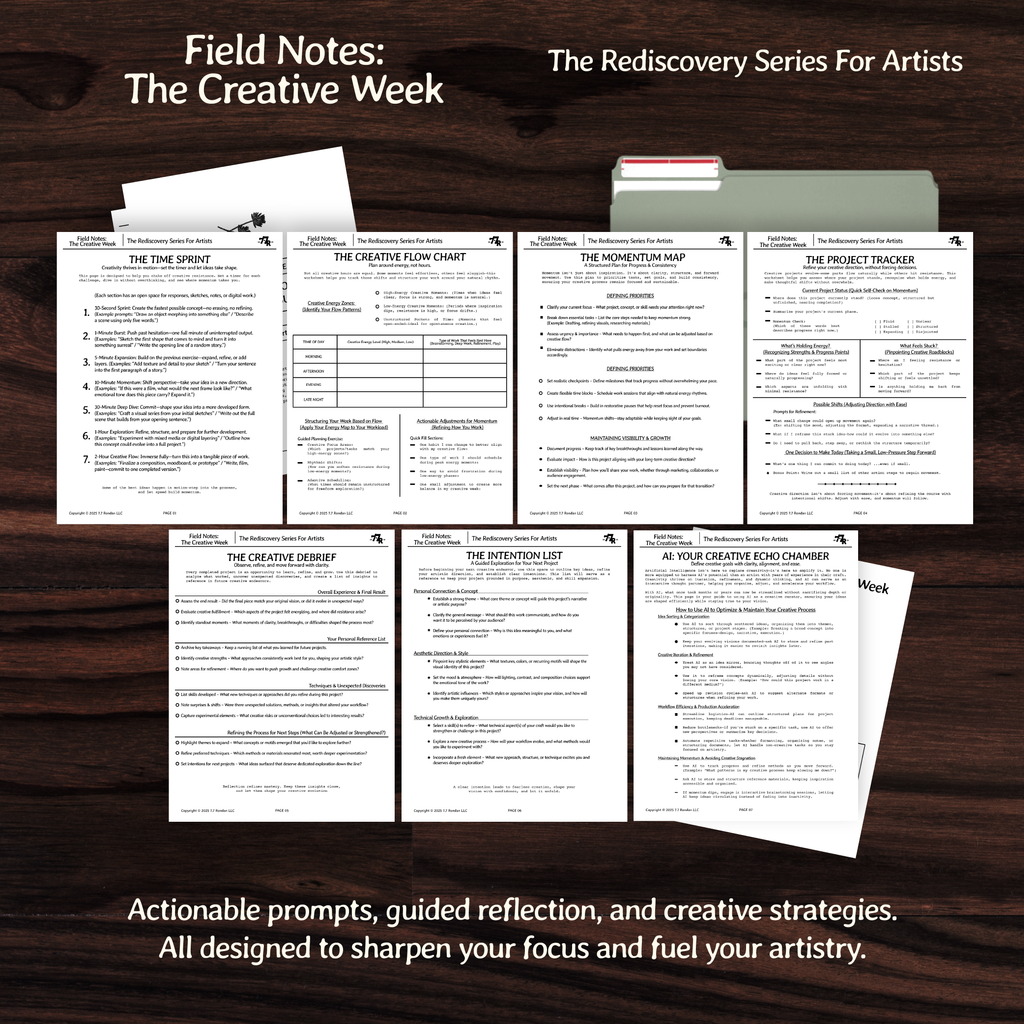 Field Notes: The Creative Week - The Rediscovery Series For Artists™️