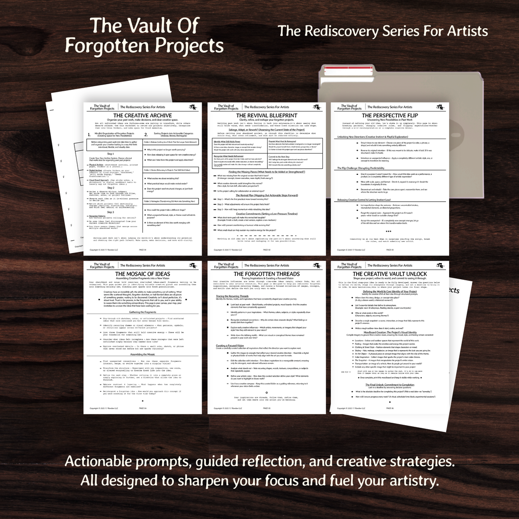 The Vault Or Forgotten Ideas_ The Rediscovery Series For Artists™️