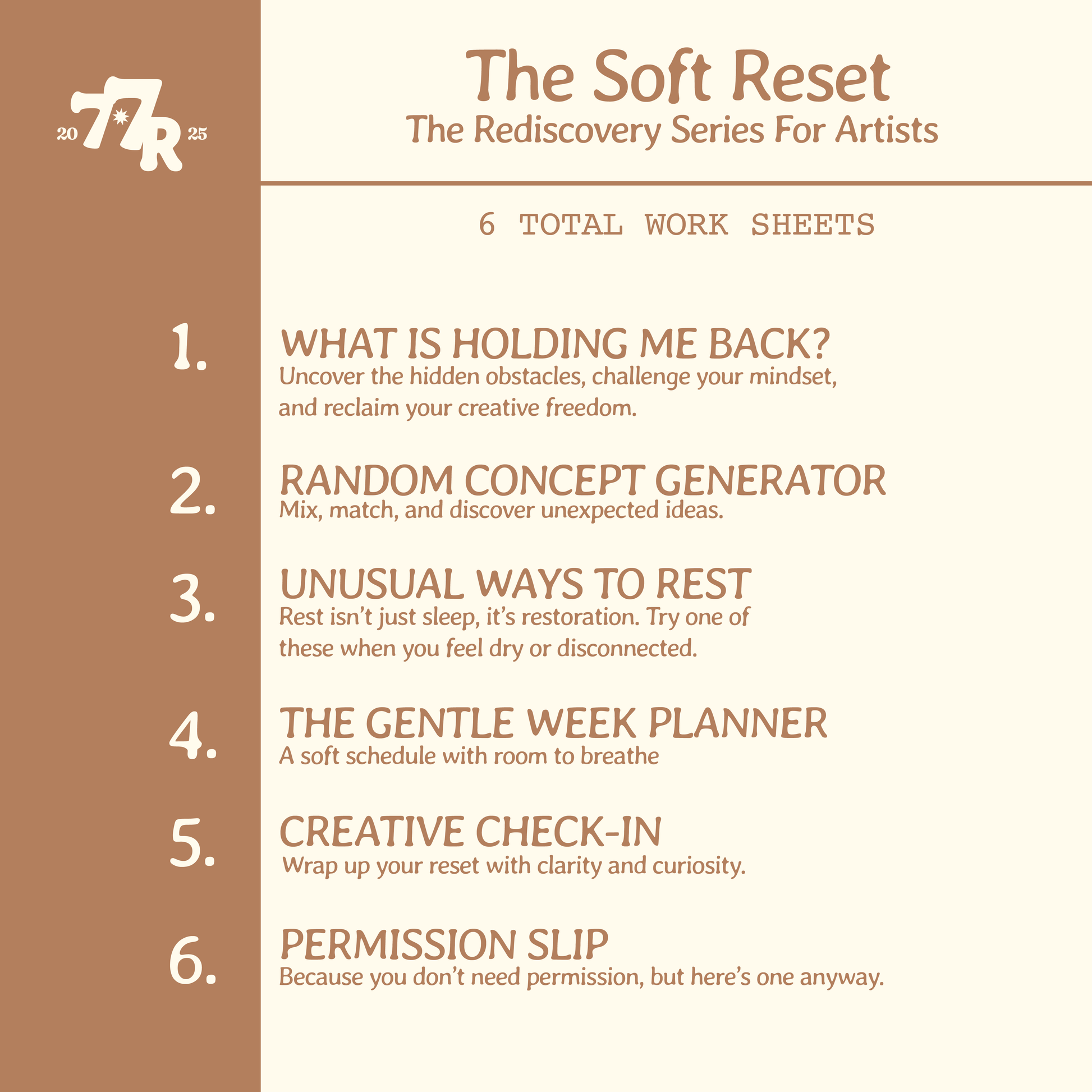 The Soft Reset- The Rediscovery Series For Artists™️